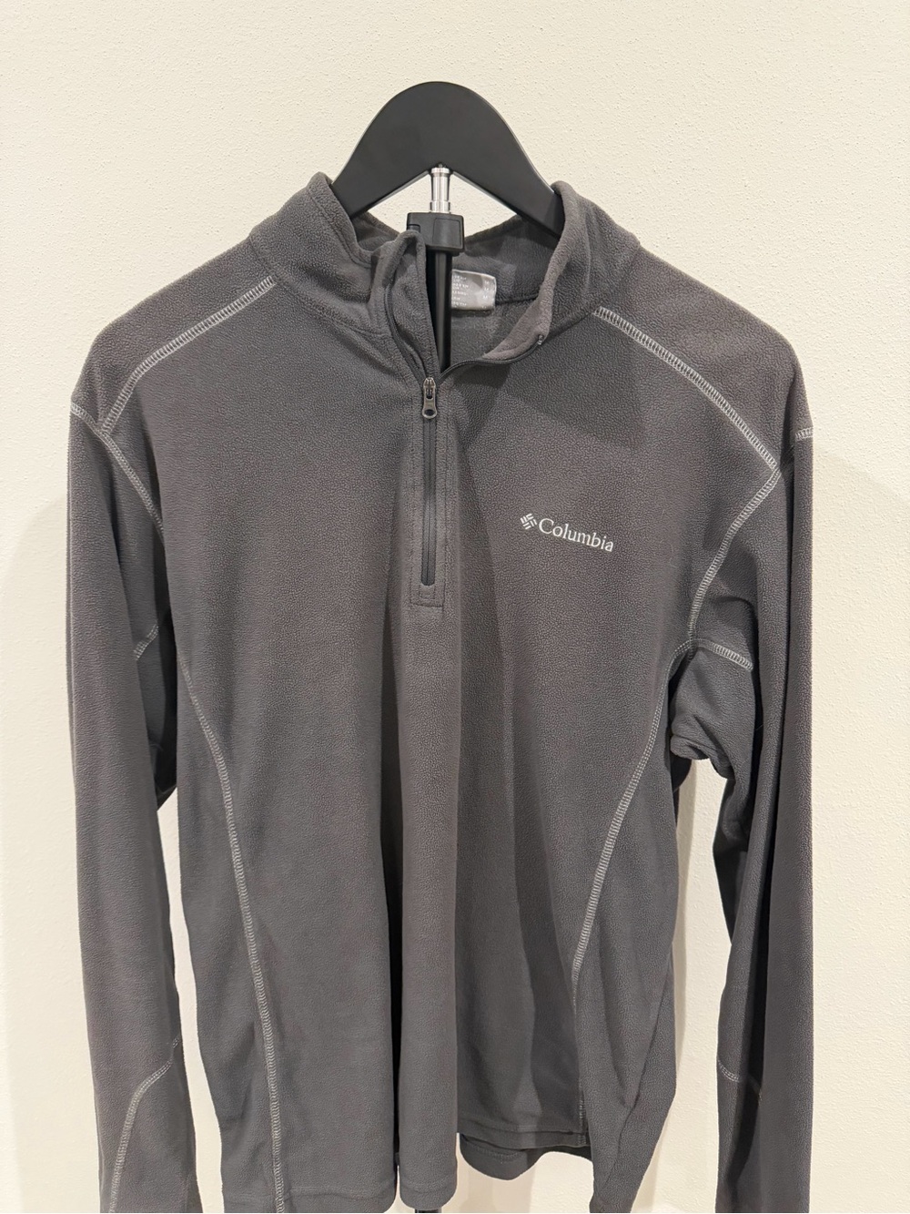 Columbia Men's Charcoal Gray Half-Zip Fleece Pullover
